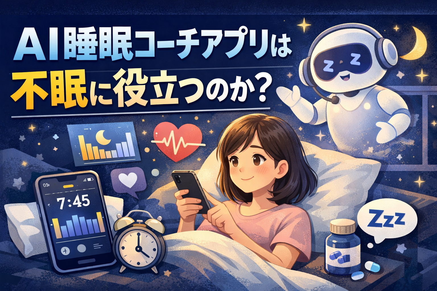 AI睡眠コーチアプリは不眠に役立つのか