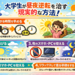 大学生が昼夜逆転を治す現実的な方法