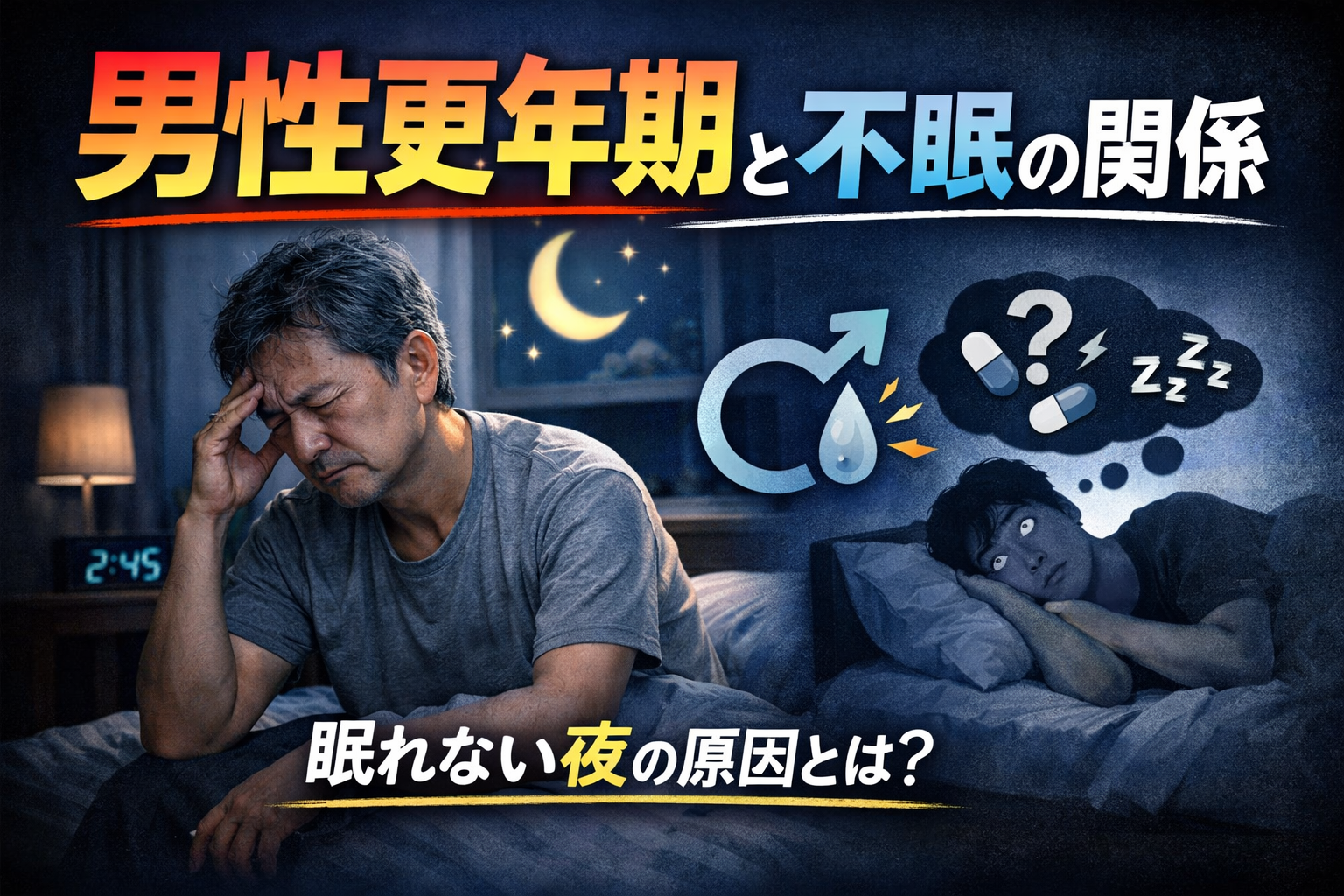 男性更年期と不眠の関係